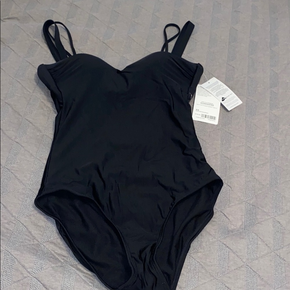 Black one piece swimsuit